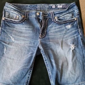 Miss Me Jean Bermuda shorts